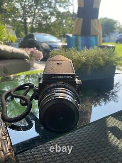Zenza bronica ETRS with prism finder, 120 film back and 75mm EII lens TESTED